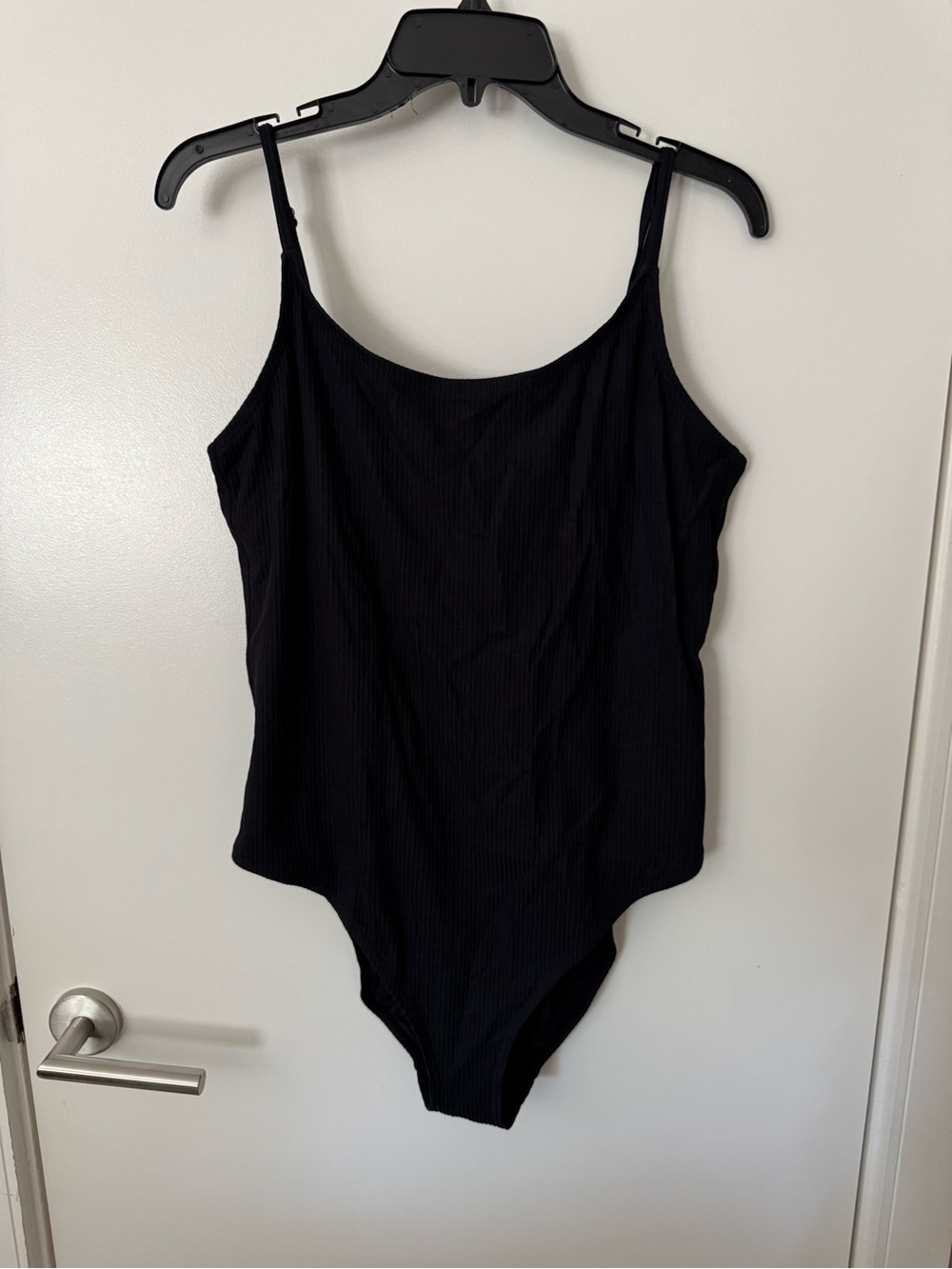 Andie Amalfi XL Long Torso Black Ribbed Swimsuit